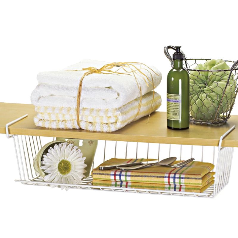 Better Houseware Small Undershelf Basket 912 x 16 White