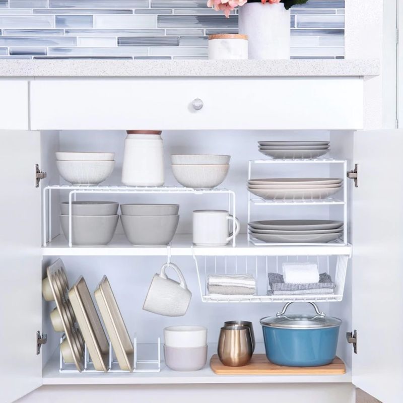 Better Houseware Small Undershelf Basket 912 x 16 White