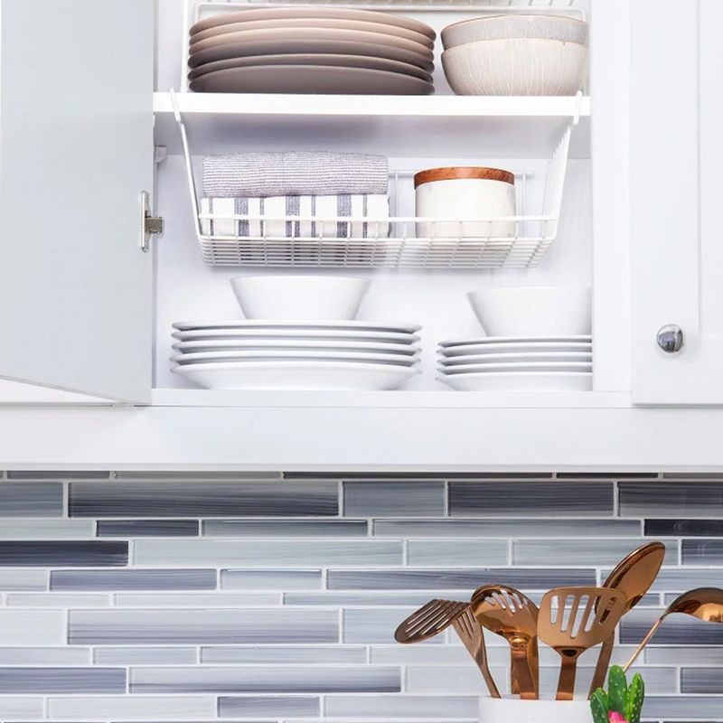 Better Houseware Small Undershelf Basket 912 x 16 White