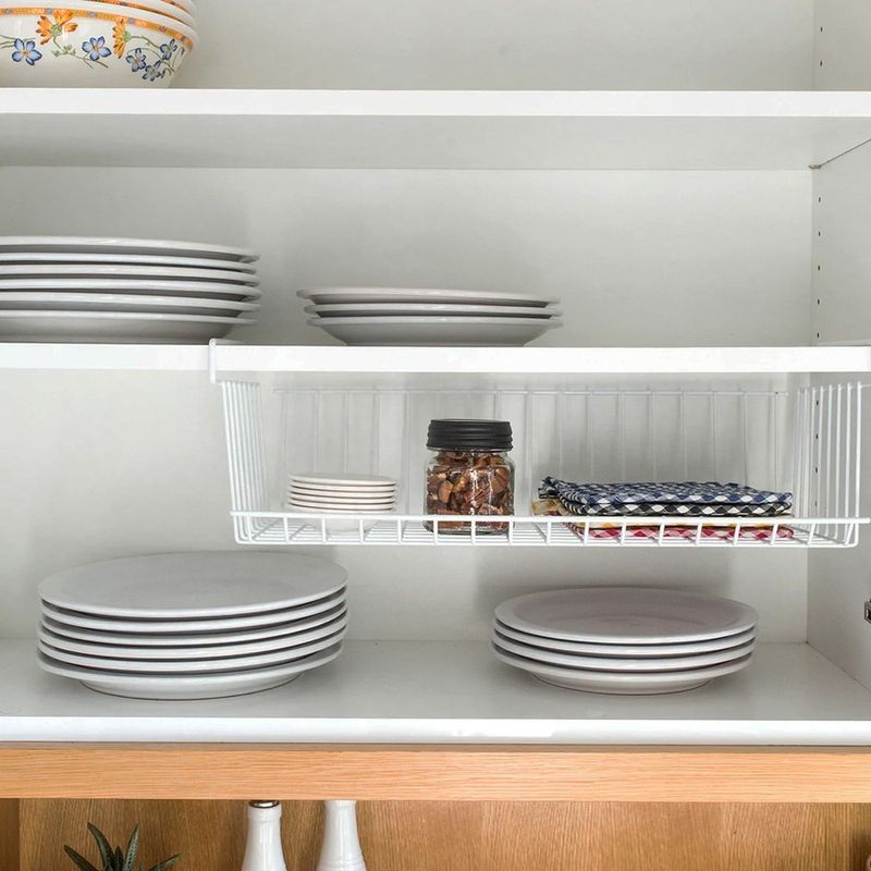 Better Houseware Small Undershelf Basket 912 x 16 White