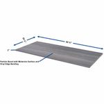 Lorell Multipurpose Tabletop 30 Width x 66 Depth x 1 Thickness Weathered Charcoal