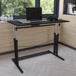 Flash Furniture 40"W Height-Adjustable Sit-To-Stand Home Office Desk