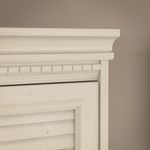 Bush Business Furniture Fairview 60W LShaped Corner Desk With Lateral File Cabinet And 5Shelf Bookcase Antique White Standard Delivery