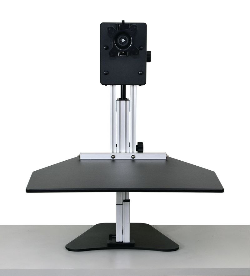 Ergo Desktop Kangaroo Pro HeightAdjustable SingleMonitor Desk Black