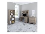 Bush Furniture Salinas 48W Computer Desk With Hutch Driftwood Gray Standard Delivery