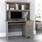 Bush Furniture Salinas 48W Computer Desk With Hutch Driftwood Gray Standard Delivery