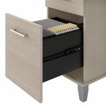 Bush Business Furniture Somerset 72W Office Computer Desk With Hutch And 5Shelf Bookcase Sand Oak Standard Delivery