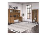 Bush Business Furniture Somerset 72W Office Computer Desk With Hutch And 5Shelf Bookcase Fresh Walnut Standard Delivery