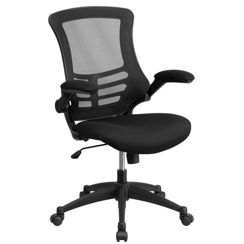 Flash Furniture Work From Home DeskChair Set With Computer Desk Ergonomic Mesh ChairMobile Filing Cabinet Black BLNCLIFAPPX5BK