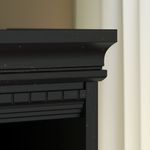 Bush Business Furniture Fairview 60W LShaped Corner Desk With Lateral File Cabinet And 5Shelf Bookcase Antique Black Standard Delivery