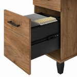 Bush Business Furniture Somerset 72W Office Computer Desk With Hutch And 5Shelf Bookcase Fresh Walnut Standard Delivery