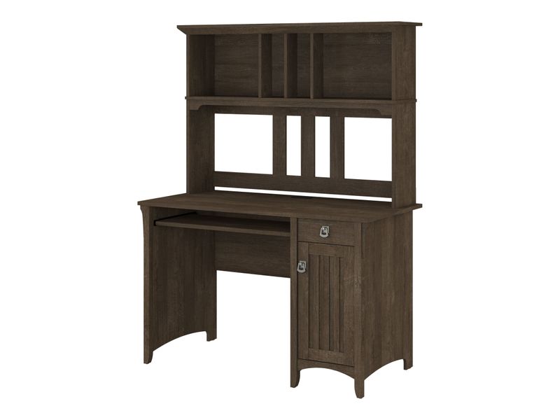 Bush Furniture Salina 48Ws Computer Desk With Hutch Ash Brown Standard Delivery