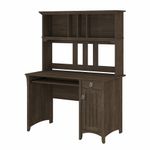 Bush Furniture Salina 48Ws Computer Desk With Hutch Ash Brown Standard Delivery