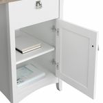 Bush Furniture Salinas 60W LShaped Desk With Hutch Shiplap GrayPure White Standard Delivery