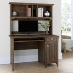 Bush Furniture Salina 48Ws Computer Desk With Hutch Ash Brown Standard Delivery