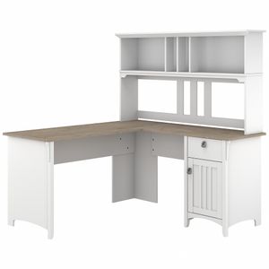 Bush Furniture Salinas 60"W L-Shaped Desk With Hutch