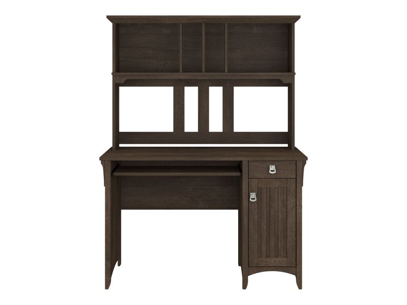 Bush Furniture Salina 48Ws Computer Desk With Hutch Ash Brown Standard Delivery