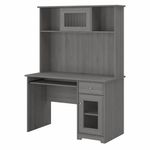 Bush Furniture Cabot 48W Small Computer Desk With Hutch And Keyboard Tray Modern Gray Standard Delivery