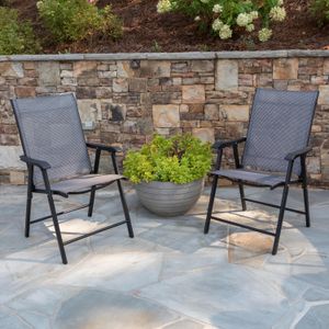 Flash Furniture Paladin Outdoor Folding Patio Sling Chairs