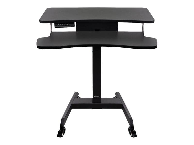 MountIt MI7982 Electric HeightAdjustable Standing Mobile Workstation 31H x 315W x 1475D Black
