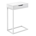 Monarch Specialties Mona Accent Table 2412H x 16W x 1014D White