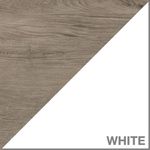 Bush Furniture Mayfield 54W Computer Desk With Drawers Pure WhiteShiplap Gray Standard Delivery