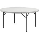 Lorell Banquet Folding Table Round Top x 60 Table Top Diameter 293H PlatinumGray