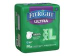 FitRight Ultra Briefs XXLarge 60  69 Green 20 Briefs Per Bag Case Of 4 Bags