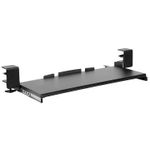 MountIt Clamp Keyboard Tray 12H x 4W x 29D Black MI7143
