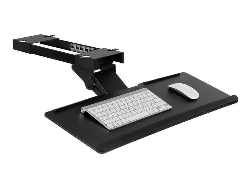 MountIt MI7135 Under Desk Computer Keyboard And Mouse Tray 26 Black