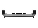 MountIt Clamp Keyboard Tray 12H x 4W x 29D Black MI7143