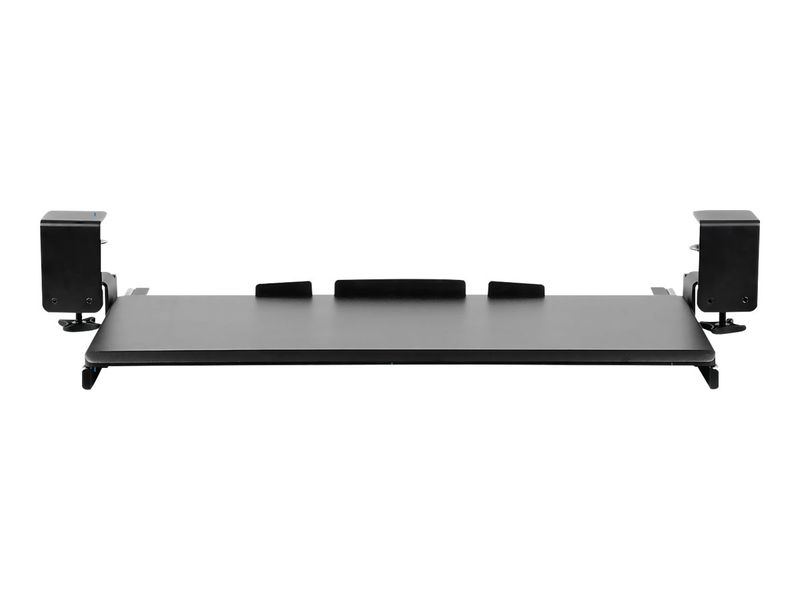 MountIt Clamp Keyboard Tray 12H x 4W x 29D Black MI7143