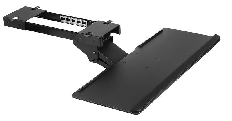 MountIt MI7135 Under Desk Computer Keyboard And Mouse Tray 26 Black