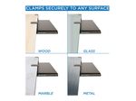 MountIt Clamp Keyboard Tray 12H x 4W x 29D Black MI7143