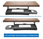 MountIt MI7136 Clamp Sliding Keyboard Tray 27 Black
