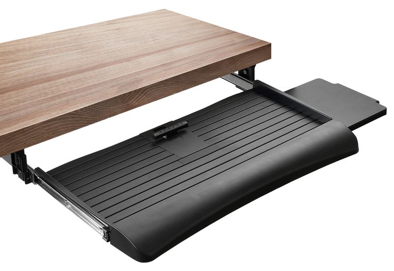 MountIt MI7136 Clamp Sliding Keyboard Tray 27 Black