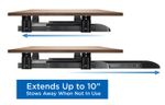 MountIt MI7136 Clamp Sliding Keyboard Tray 27 Black