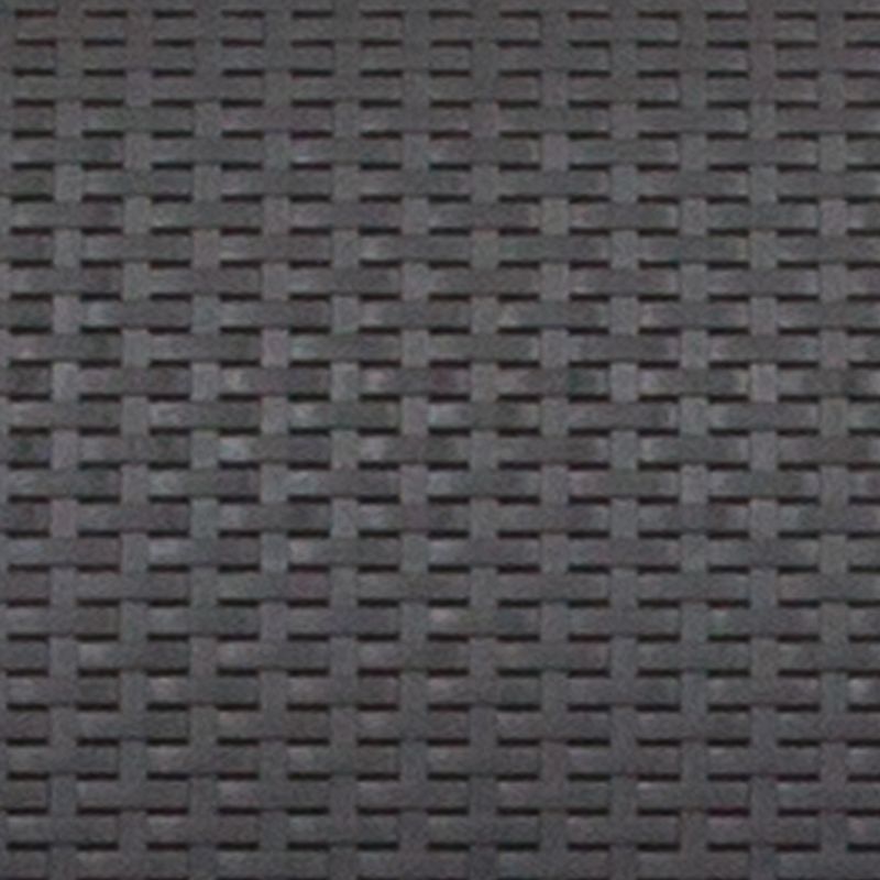 Flash Furniture Faux Rattan Outdoor Sofa With AllWeather Cushions Dark Gray
