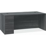 HON 10500 H105898L Pedestal Desk 295H x 66W x 36D 3 x Box File DrawersLeft Side Sterling Ash