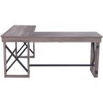 LYS LShaped Industrial Desk  Lshaped Top  200 lb Capacity  5213 Table Topx 1975 Table Top Depth  DK100LRGK