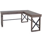 LYS LShaped Industrial Desk  Lshaped Top  200 lb Capacity  5213 Table Topx 1975 Table Top Depth  DK100LRGK