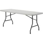 Lorell UltraLite Economy Folding Table 29310H x 72W x 30D 600 Lb Capacity Gray