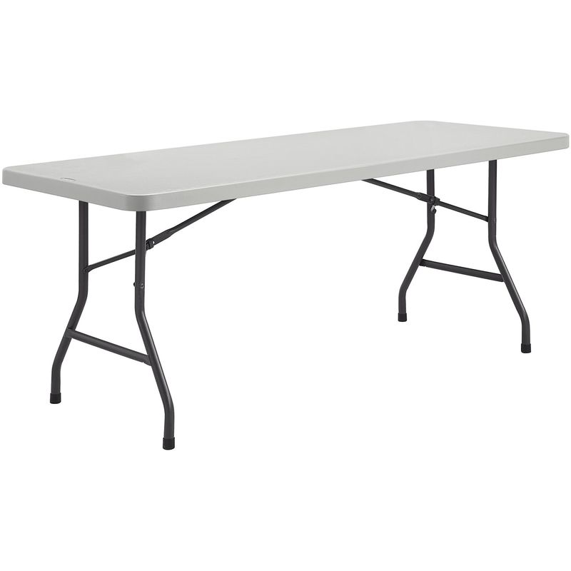 Lorell UltraLite Economy Folding Table 29310H x 72W x 30D 600 Lb Capacity Gray