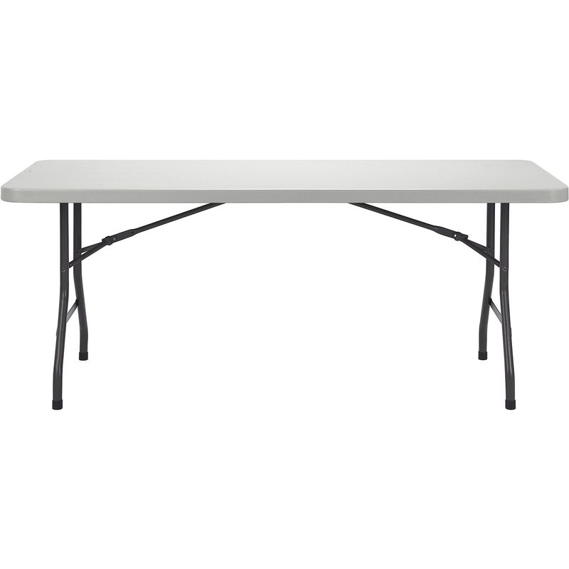 Lorell UltraLite Economy Folding Table 29310H x 72W x 30D 600 Lb Capacity Gray