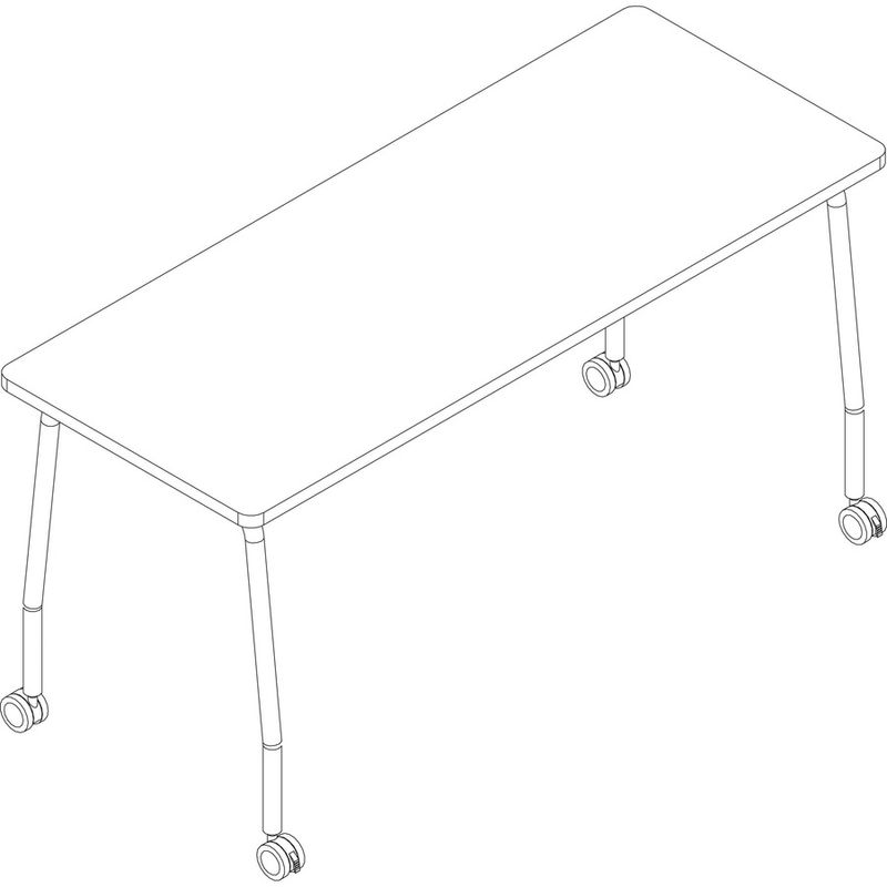 Lorell Training Table  Laminated Top  300 lb Capacity  2950 Table Top x 2363 Table Topx 1 Table Top Thickness  60846