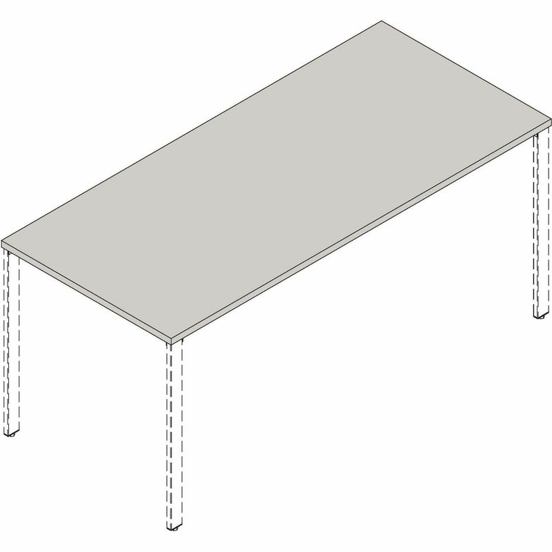 Lorell Multipurpose Tabletop 30 Width x 66 Depth x 1 Thickness Weathered Charcoal