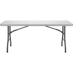 Lorell UltraLite Economy Folding Table 29310H x 96W x 30D 1000 Lb Capacity Gray