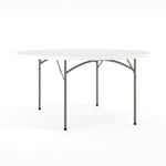 Flash Furniture Round Plastic Folding Table 29H x 60W x 60D Granite WhiteGray RB60R