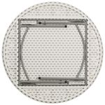Flash Furniture Round Plastic Folding Table 29H x 60W x 60D Granite WhiteGray RB60R
