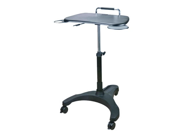 SIT AND STAND MOBILE LAPTOP WORKSTATION BLACK LPD008P